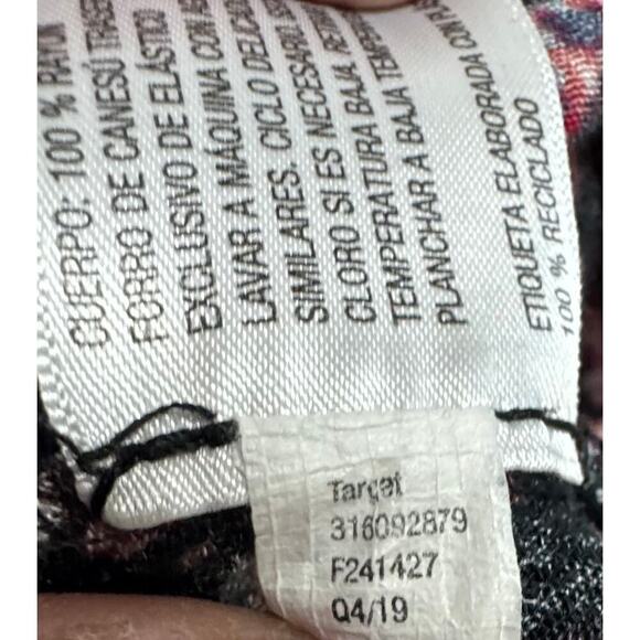 Knox Rose Boho Floral Dress | XL | Smocked Button Front | 3/4 Sleeve - Picture 7 of 7